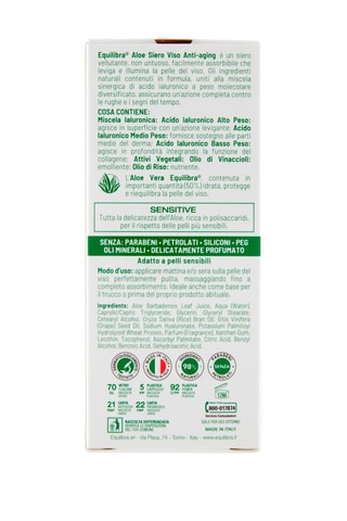 2 x filler siero effetto immediato Equilibra Aloe  - 2 x 30 ml