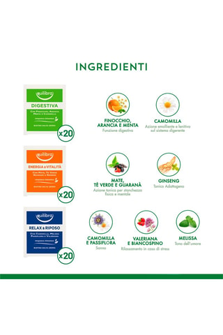 Cofanetto Tisane Night & Day Equilibra - 60 filtri