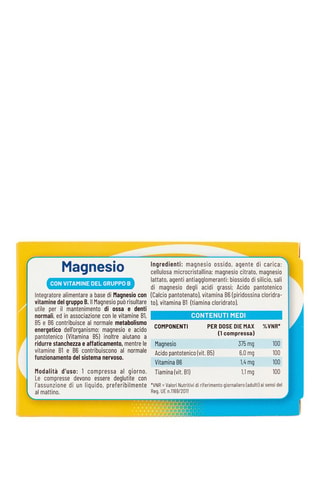 Magnesio con Vitamine Gruppo B Equilibra - 2 x 30 compresse - 2 cure da 30 giorni