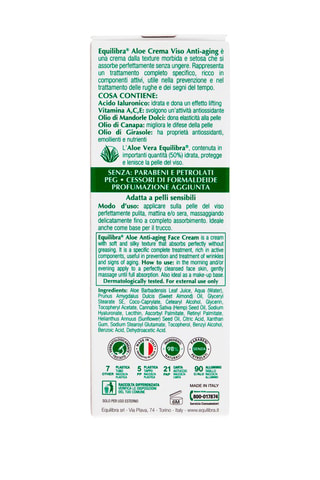 2 x crema viso idratante Equilibra Aloe - 2 x 75 ml