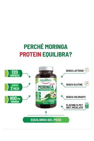 Equilibra Moringa Protein - 120 compresse