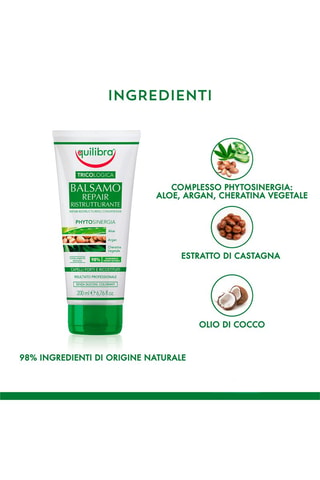 2 x Equilibra Tricologica Balsamo Repair Ristrutturante  - 2 x 200 ml