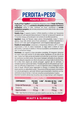 Perdita di Peso Equilibra - 2 x 60 capsule - 2 cure da 10 giorni
