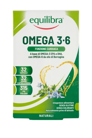 Omega 3-6 Equilibra - 2 x 32 perle - 2 cure da 16 giorni