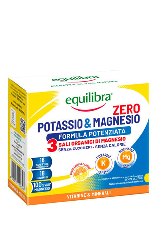 Potassio & magnesio Zero 3 Equilibra - 18 bustine - 18 giorni
