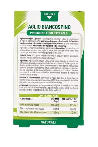 Aglio Biancospino Equilibra - 2 x 32 perle - 2 cure da 32 giorni