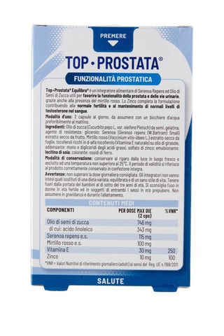 Top Prostata Equilibra - 2 x 40 capsule - 2 cure da 20 giorni