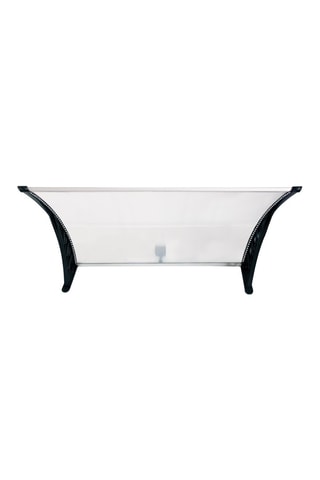 Marquise de porte transparente LED - 80 x 120 cm