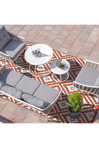 Tapis d'extérieur - 160 x 240 cm - Orange