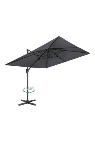 Parasol 360° carré avec housse - 300 x 300 x 270 cm