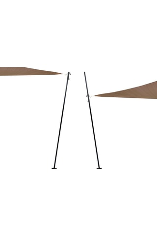 2 poteaux pour voile d'ombrage - 2,20 m