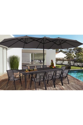 Parasol double - 4,5 x 2,6 x 2,4 m - 4,5 x 2,6 m
