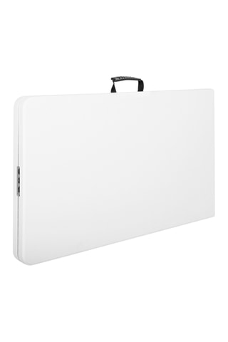 Mesa plegable - Blanco y antracita - 180 x 72 x 70 cm