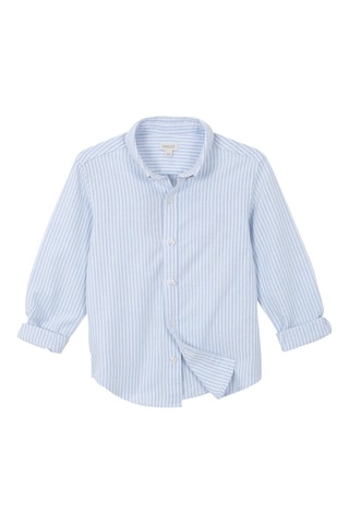 Gestreept Overhemd - Wit en blauw