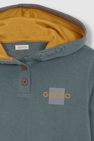 Sweater met Capuchon - Turquoise