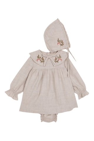 3-delige Set - Beige en rood