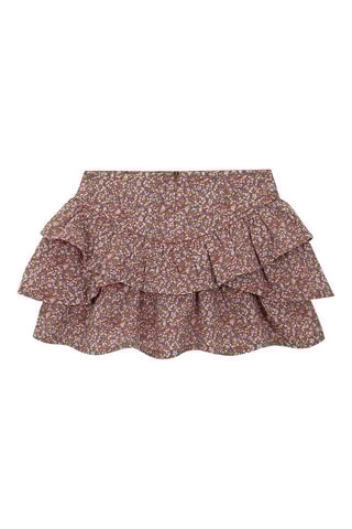 Rok met Ruches - Wit en rood