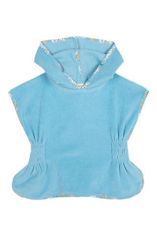 Badcape met Capuchon - Turquoise