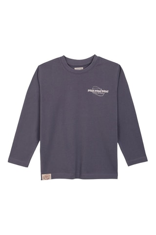 T-shirt - Blauw en grijs