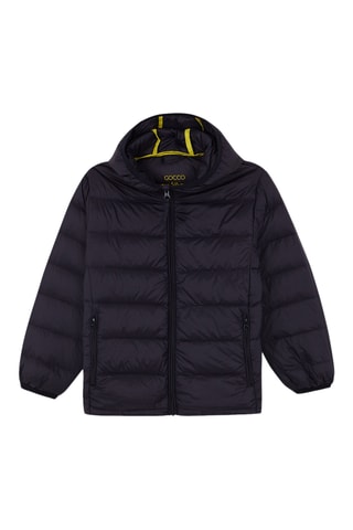 Gewatteerde Jas met Capuchon - Marineblauw