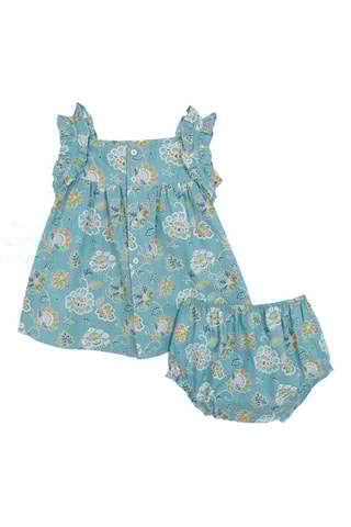 Jurk en Bloomer - Turquoise