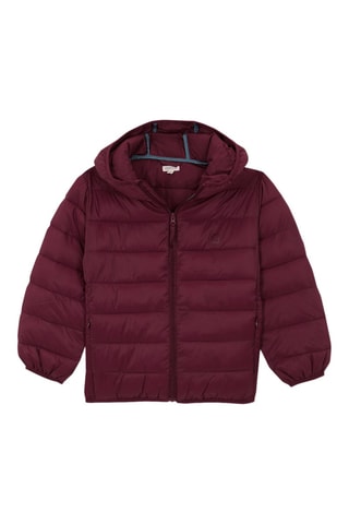 Gewatteerde Jas met Capuchon - Rood