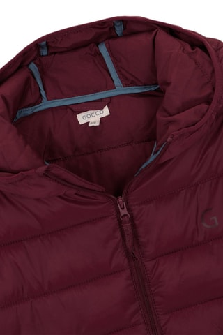 Gewatteerde Jas met Capuchon - Rood