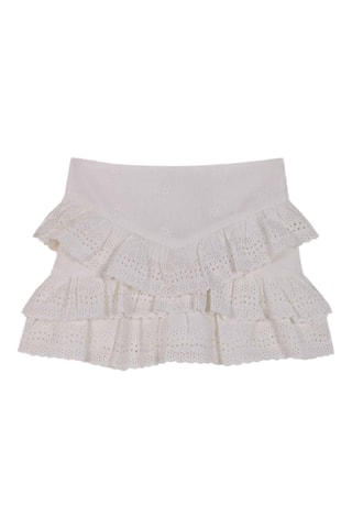 Rok met Ruches - Wit