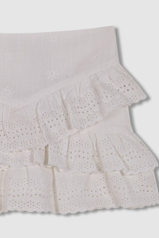 Rok met Ruches - Wit