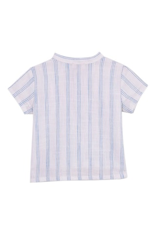 Overhemd - Wit en blauw