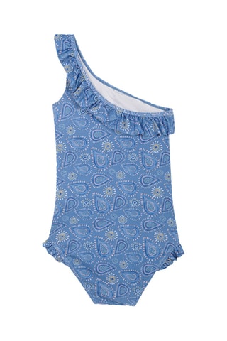 Asymmetrisch Badpak - Blauw