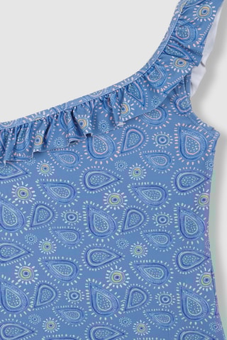 Asymmetrisch Badpak - Blauw