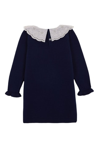 Trui-jurk - Wit en blauw