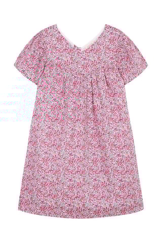 Jurk - Wit, blauw, roze en grijs