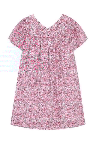 Jurk - Wit, blauw, roze en grijs