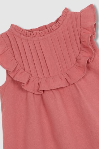 Jurk en Bloomer - Koraalrood