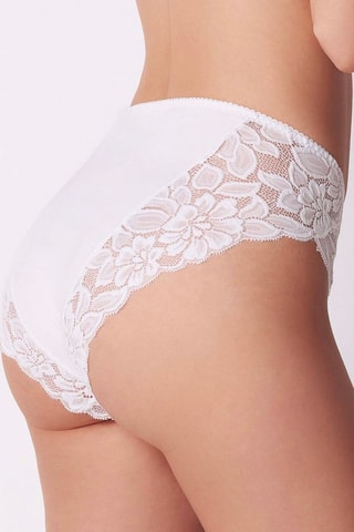 Shorty taille haute - Blanc