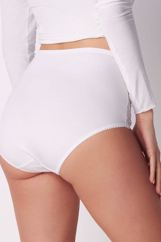 Culotte taille haute - Blanc