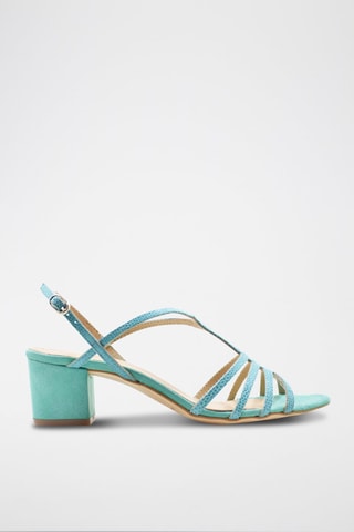 Sandali in pelle scamosciata - Blu