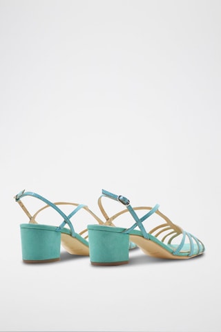 Sandali in pelle scamosciata - Blu