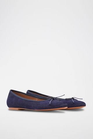 Ballerine in pelle scamosciata Mariane - Blu