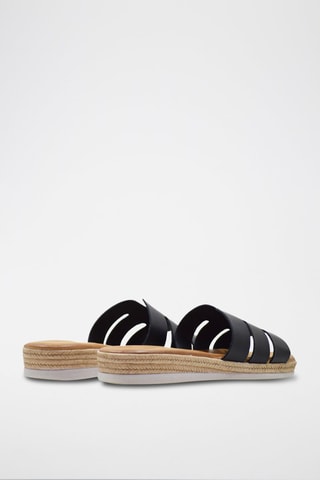 Ciabatte in pelle - Nero