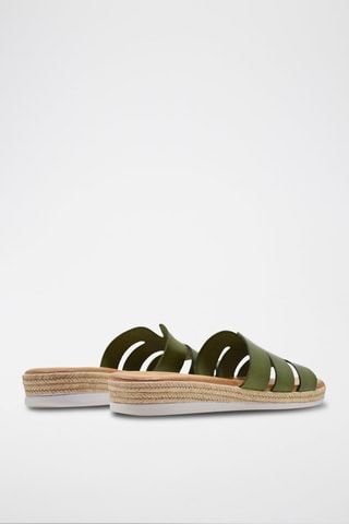 Ciabatte in pelle - Verde