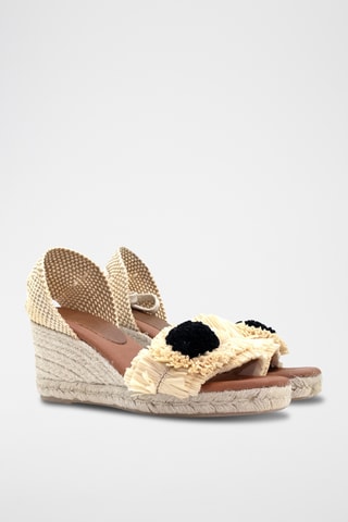Sandali con zeppa - Beige