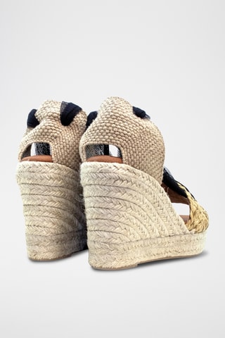 Sandali con zeppa - Nero