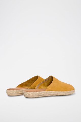 Ciabatte in pelle scamosciata - Giallo