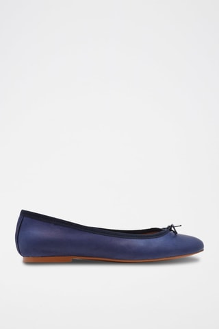 Ballerine in pelle Mariane - Blu