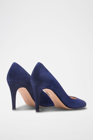 Décolleté in pelle scamosciata Paula - Blu