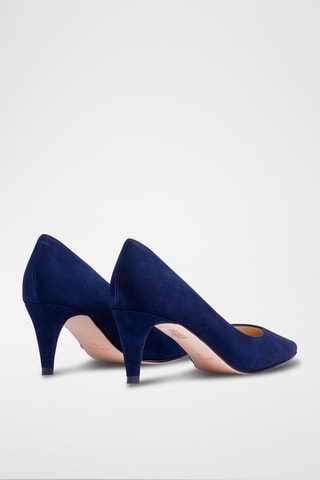 Décolleté in Pelle - Blu