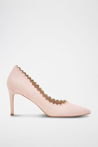 Décolleté in pelle di camoscio Carmen - Rosa